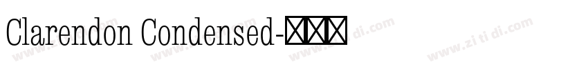 Clarendon Condensed字体转换